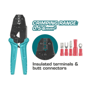 THCPJ0506 total tools ratchet crimping plier insulated terminals jt power